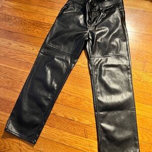 Gap High Rise Vegan Leather Cheeky Straight High Rise